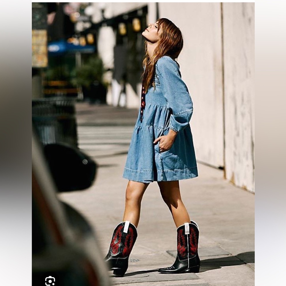 Free People Lou Jean Babydoll dress